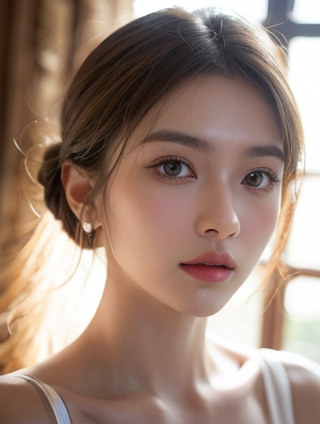 深邃诱惑：黑色蕾丝吊带连衣裙的视觉盛宴